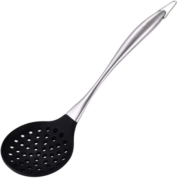 Silicone Wok Skimmer – Non-Scratch Slotted Spoon for Cooking and Frying