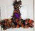 STEELPANGAL - (4) Lrg Witch Santa Hat Coated Metal Wreath Form, 22" H x 21" W for Indoor/Outdoor Halloween Christmas