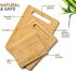 12x8 Bamboo Cutting Board Eco-Friendly Wooden Cutting Board for Kitchen, Durable Knife-Friendly Chopping Board