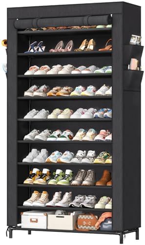 Simple Trending Tall Shoe Rack Organizer Holds 40 Pairs, 10 Tier Large