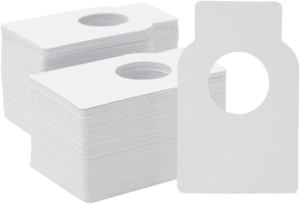 Juvale 300-Pack Wine Bottle Labels & Tags, 2.2 x 3.5 in White Uncoated Paper, Customizable Hanger Tags