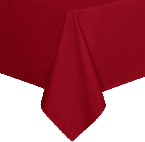 sancua Square Tablecloth, 54 x 54 Inch, Stain and Wrinkle Resistant Polyester for Dining
