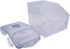 LOCK & LOCK Easy Essentials Food Lids (Flip-Top), BPA Free, 50.7 Cup for Rice, Clear Pantry Storage