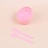 10 Sets Pink Slime Mixing Tool Bowls, Plastic Glue Mixer for Makeup Crafts, Crystal Mud Mixing Bowls