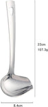 BuyGo Sauce Ladle, Drizzle Spoon with Spout, Stainless Steel Kitchen Utensil, 8.67 Inch, Silver