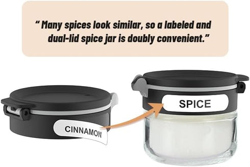Aurakoa 360 2 12 (12 Counter rotating tier jars spice rack spice jars) Revolving Seasoning Organizer. Spinning Spice