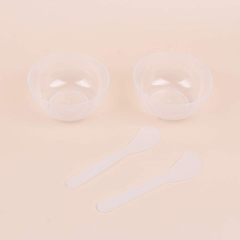 10 Sets Slime Bowl Mixing Tool Makeup Bowls, Plastic Glue Mixer for Makeup Crafts (Transparent)