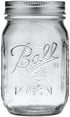 Ball Glass Mason Jar, Regular Mouth, Pint Size, 16 OZ, Pack of 3