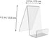 Tofficu 8 Pcs Acrylic Stand Tabletop Decor, Easel Household Display Stand for Books, Artwork, and Notebooks