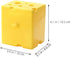 VOSAREA Sliced Cheese Storage Container with Flip Lid - Cheese Shaped Sliced Cheese Box Holder Butter Saver Keeper Food Storage Organizer for Fridge Refrigerator Fruit Vegetable