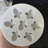 Bumble Bee Silicone Chocolate & Soap Mould - 3D Honeycomb Cake Topper & Ice Cube Desserts & Candy Mould