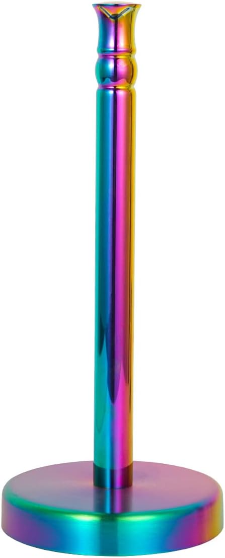 Paper Towel Holder Countertop, Rainbow Kitchen Paper Towel Holder Stand with Stainless