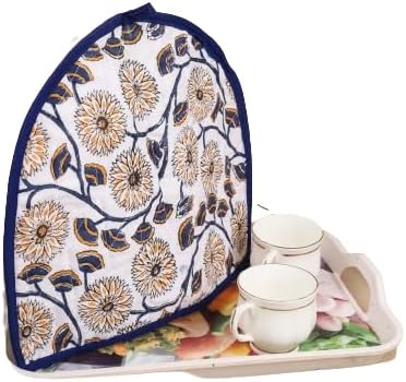 Indian Ombre Mandala Tea Cosy for Teapot, 100% Cotton, Insulated Kettle Cover for Home Kitchen