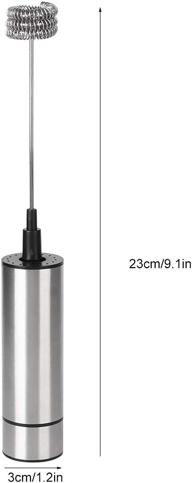 Electric Hand Mixer, Stainless Steel Handheld Kitchen Coffee Stirrer, Easy to Use Egg Beater Milk Frother