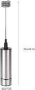 Electric Hand Mixer, Stainless Steel Handheld Kitchen Coffee Stirrer, Easy to Use Egg Beater Milk Frother