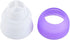 2 Pack Piping Tips, Three-Hole Converter Pastry Bag, Purple Russian Nozzle Decorating Kit for Cupcake Icing