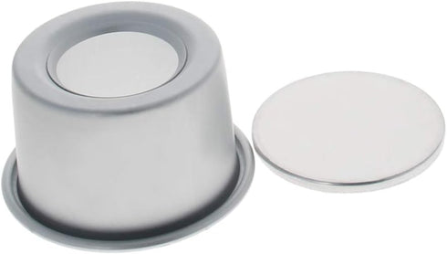 Othmro 5Pcs Round Cake Pans with Removable Loose Bottom Nonstick and Quick Release Coating Chiffon Bakeware Aluminum Alloy Cake Pans for Oven and Instant Pot Baking Silver 2x1.6inch(DiaxH) by Othmro