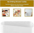 SUNFICON Adhesive Shower Caddy, Wall Mounted Bathroom Shelf Organizer with 2 Clear Adhesives for Shower Room