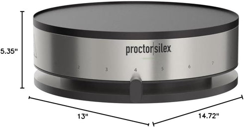 Proctor Silex Electric Crepe Maker with 13” Nonstick Griddle, Stainless Steel