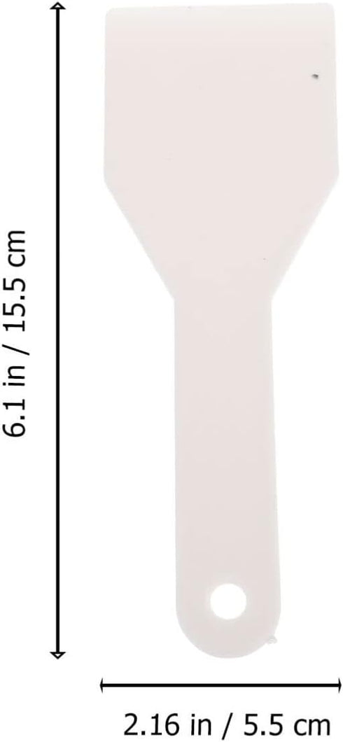 MAGICLULU Plastic Refrigerator Shovel, White De-Ice Scraper with Handle for Kitchen