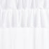 Madison Park White Cotton Ruffle Window Panel, Solid Anna Voile, 50X84, 1-Panel Pack, Farmhouse Decor