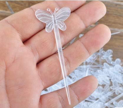 Comicfs 200 Pcs Plastic Cocktail Picks, 3.5" Fruit Toothpicks for Sandwich Appetizer, Party Supplies