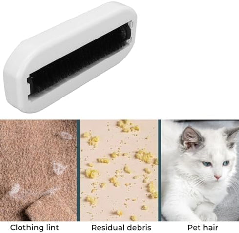 HURRISE Handheld Crumb Sweeper, Reusable Soft Hair Debris Collector for Home Use