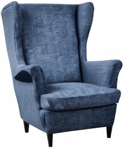 2 Chair,A02 CRFATOP Printed Wing Chair Slipcovers Piece Stretch Wingback Chair Cover Spandex Fabric Wingback Armchair