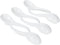 Asian Soup Spoons Set of 6, Ceramic Japanese Ramen Spoons, Dishwasher Safe