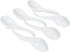 Asian Soup Spoons Set of 6, Ceramic Japanese Ramen Spoons, Dishwasher Safe