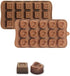 homEdge Truffle Mold Set of 4 Packs - Food Grade Non-Stick Silicone Jelly Chocolate Candy Ice Molds