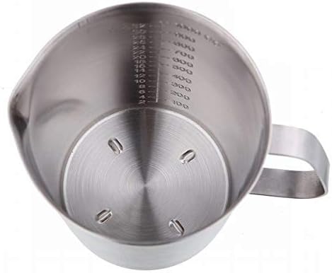 KSENDALO 48oz/6Cup SUS304 Stainless Steel Measuring Cup, Precision Engraved Markings for Liquid, Coffee, Milk & Espresso