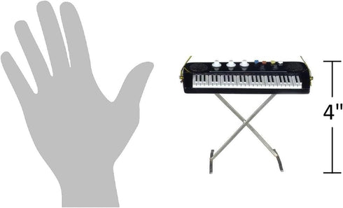 Broadway Gifts 4" Electric Keyboard Musical Music Instrument Ornament Christmas Tree Decoration