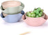 Bamboo's Grocery Double Dish Snack Bowl for Pistachios, Peanuts, Edamame, with Shell Storage, Green