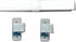 Graber Flat Lock-Seam Sash Rod, 6 to 11-Inch Adjustable Width, White