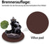 DK177 Waterfall Incense Holder, Backflow Cone Ceramic Burner with 20 Free Cones