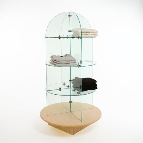 Glass Cube Connectors for 3/16" Thick Glass, 2 Way Glass Cubby Display Joiner, Chrome, 10 Pack