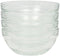 Clear Glass Bowl Set of 4, Stackable Cooking Mixing Prep, 3.5-Inch, 4-Inch, 6-Inch (4, 3.5 inch)