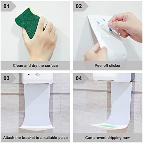 ZZBD Drip Tray for Automatic Hand Sanitizer Dispenser, Wall Mount Drip Tray, Spray Drip Tray, Alcohol Catch Tray, Foam
