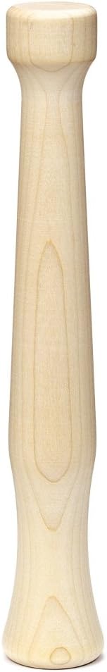 Fletchers' Mill Cocktail Muddler, Solid Wood, Ideal Bartender Tool for Old Fashioned, 11 Inch