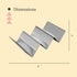 Pack of 4 Stainless Steel Taco Holder Stand - Truck Tray Style, Each Rack Holds 3 Tacos
