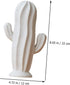 VOSAREA Ceramic Cactus Figurine Minimalist Cactus Statue Jewelry Holder Centerpiece Ornament for Home Office Decor