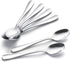 IQCWOOD Coffee Spoons, Mini Espresso Spoons, 6 Pieces Stainless Steel Spoons Silverware Set, 4.7 Inches