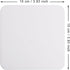Mini Skater 3pcs 10x10x0.2CM Bar Coasters Square Silicone Coasters for Drinks Beverage Coffee Table Tea Coaster (Blue)