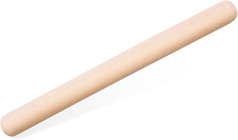 12-inch Wooden Rolling Pin for Baking, French Wood Dough Roller for Pizza, Pie, Cookie, and Pastry