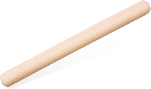 12-inch Wooden Rolling Pin for Baking, French Wood Dough Roller for Pizza, Pie, Cookie, and Pastry