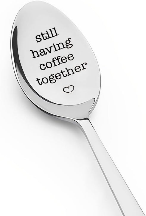 Coffee Spoon Gifts for Girlfriend, Boyfriend, Husband, Wife, Funny Moving Away Gifts for Coffee Lovers