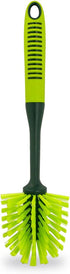 Pine-Sol Long Handle Dish Brush - Soft Bristle Kitchen Scrubber Safe for Non-Stick Cookware, Oblong