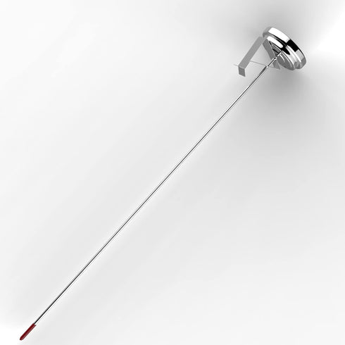 Lightbeam 16" Long Stem Deep Fry Thermometer with Clamp, Instant Read Dial for Deep Fry, Grill, Turkey