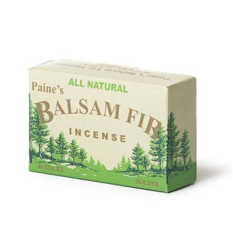 40 Balsam Sticks and Holder, Paine's Fir Balsam Incense